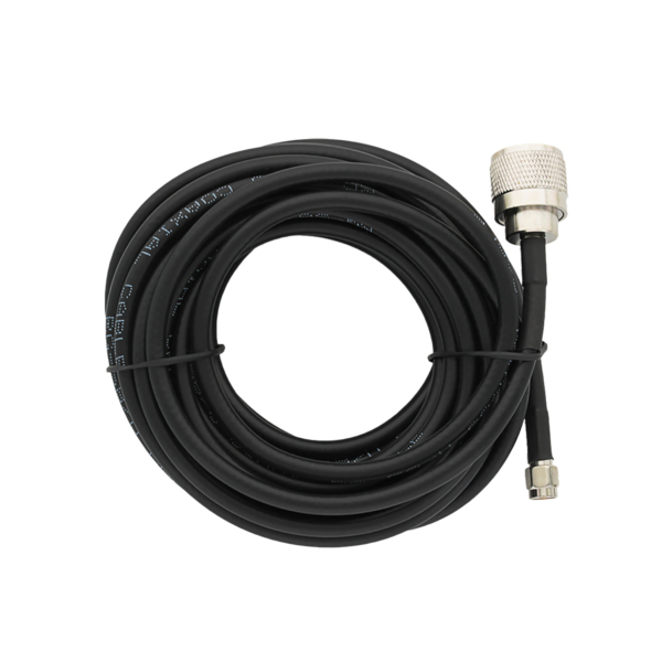 Cable 12ft- RG58 Silver N Male to SMA Male Coax RF Cable