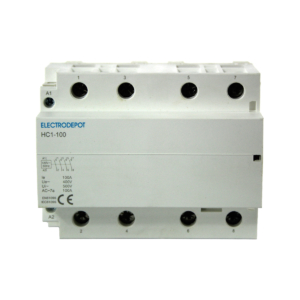 ElectroDepot Contactor-100 Amp. 4Pole NORMALLY Open Lighting Contactor 120VAC