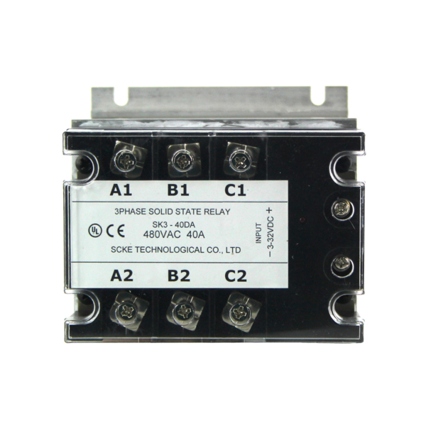 ElectroDepot Solid State Contactor 3 Pole 40A 5-24VDC