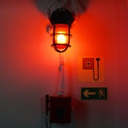 Red ship's emergency alarm